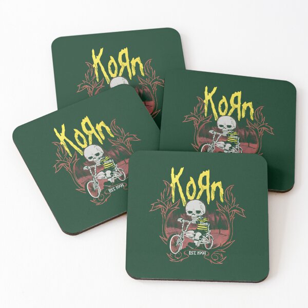 Item preview, Korn Nu Metal Band Skeleton Bike Ride Vintage Rock designed and sold by ForestHomeDe.