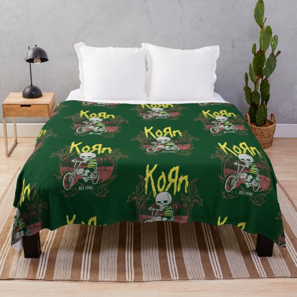 Item preview, Korn Nu Metal Band Skeleton Bike Ride Vintage Rock designed and sold by ForestHomeDe.