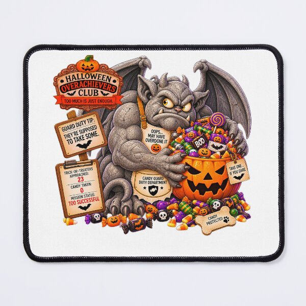 Item preview, ⚡HALLOWEEN OVERACHIEVERS CLUB - Candy Guard Duty Department designed and sold by WheelieGdArt.