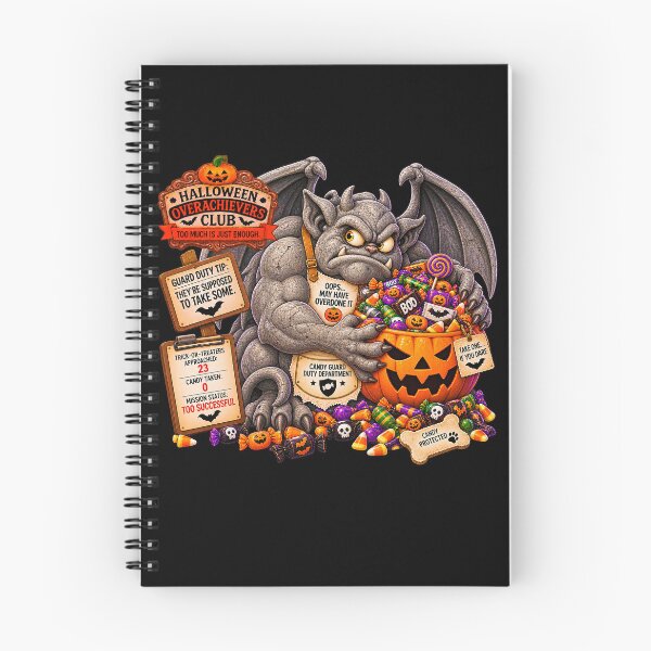 Item preview, ⚡HALLOWEEN OVERACHIEVERS CLUB -  Candy Guard Duty Department - dark version designed and sold by WheelieGdArt.
