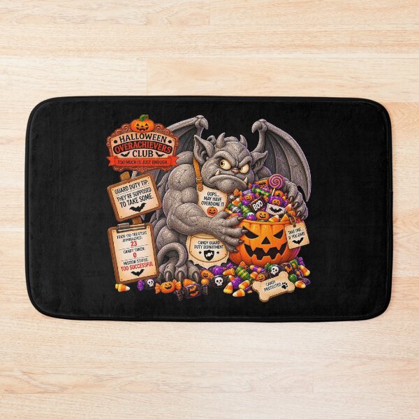 Item preview, ⚡HALLOWEEN OVERACHIEVERS CLUB -  Candy Guard Duty Department - dark version designed and sold by WheelieGdArt.