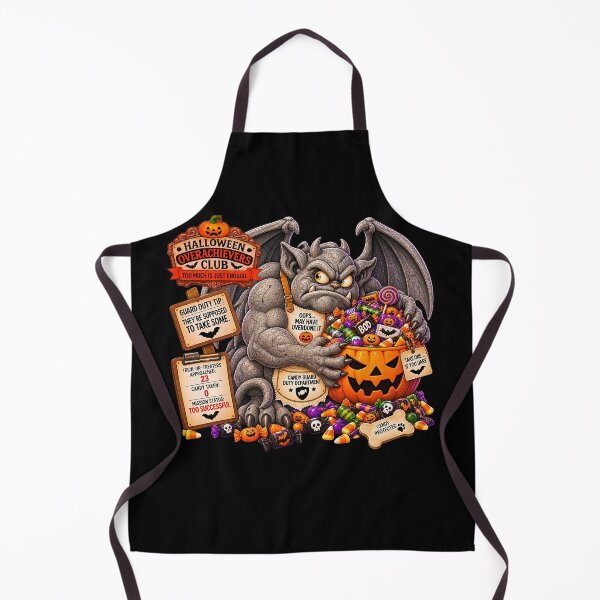 Item preview, ⚡HALLOWEEN OVERACHIEVERS CLUB -  Candy Guard Duty Department - dark version designed and sold by WheelieGdArt.