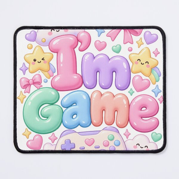 Item preview, Cute Pastel I’m Game Gamer Design designed and sold by Ooops Radio x Everbloom.