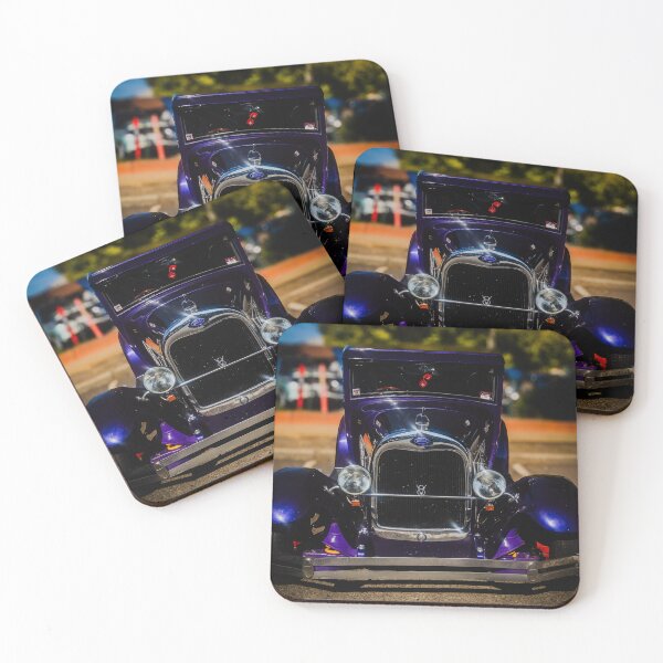 Item preview, Vintage Purple Classic Car designed and sold by Twisted Light Images.