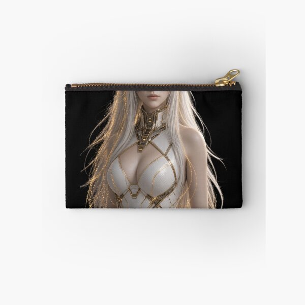 Item preview, Chrono Mage Beautiful Futuristic Cyberpunk Girl Art designed and sold by EvolutionMerch.
