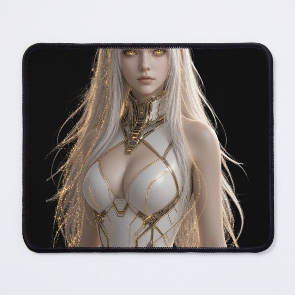 Item preview, Chrono Mage Beautiful Futuristic Cyberpunk Girl Art designed and sold by EvolutionMerch.