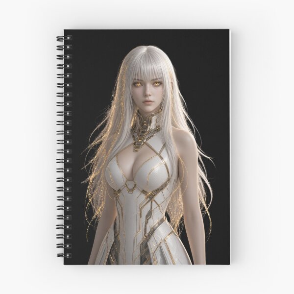 Item preview, Chrono Mage Beautiful Futuristic Cyberpunk Girl Art designed and sold by EvolutionMerch.