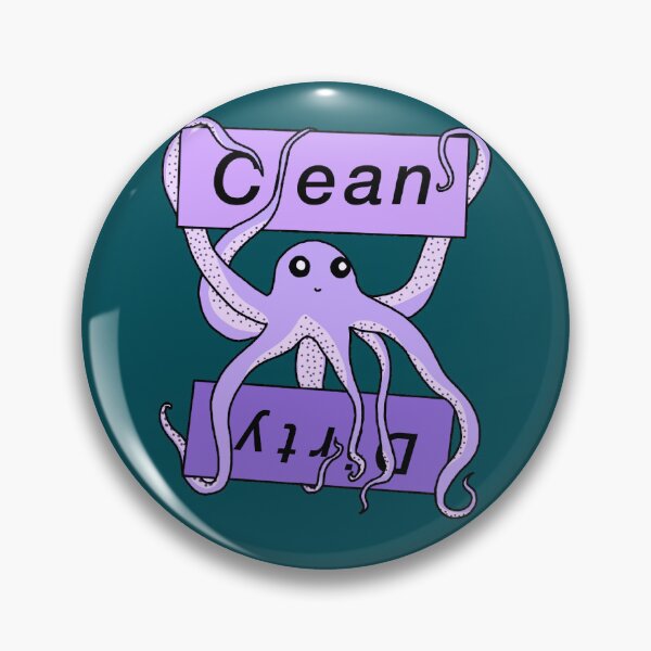 Item preview, Purple Clean and Dirty Octopus Labels designed and sold by Leapingdoe.