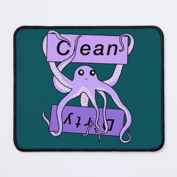 Item preview, Purple Clean and Dirty Octopus Labels designed and sold by Leapingdoe.