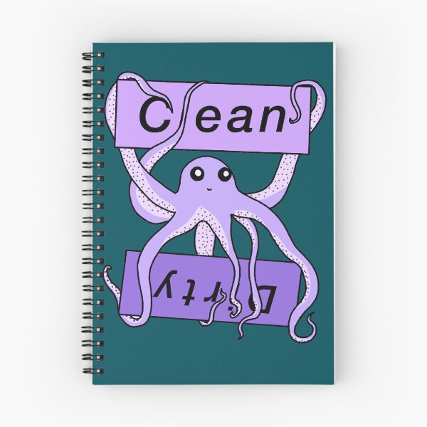 Item preview, Purple Clean and Dirty Octopus Labels designed and sold by Leapingdoe.
