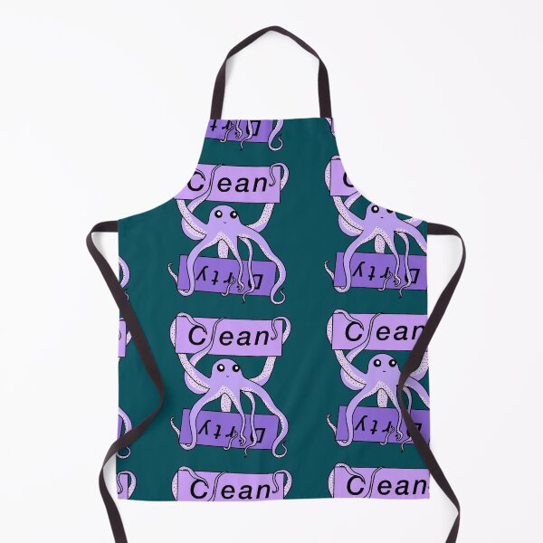 Item preview, Purple Clean and Dirty Octopus Labels designed and sold by Leapingdoe.