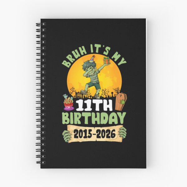 Item preview, Bruh Its My 11Th Birthday 2015 2026 Dabbing Zombie 11 Years designed and sold by alvablakefg.