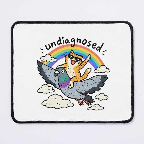 Item preview, Undiagnosed Cat Riding Pigeon Funny designed and sold by MonkiFlipp.