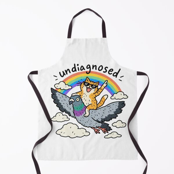 Item preview, Undiagnosed Cat Riding Pigeon Funny designed and sold by MonkiFlipp.