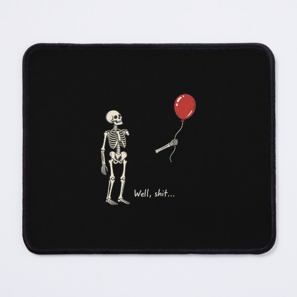 Item preview, Skeleton and Red Balloon Dark Humor designed and sold by AMICO77.