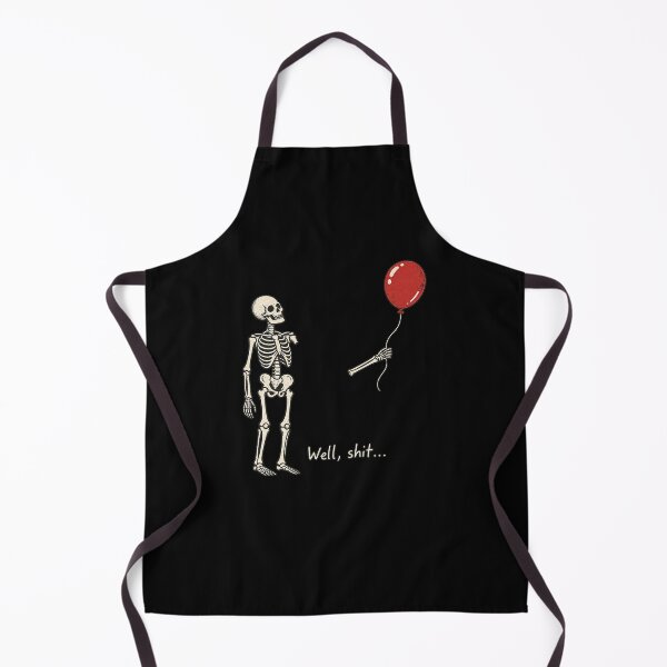 Item preview, Skeleton and Red Balloon Dark Humor designed and sold by AMICO77.