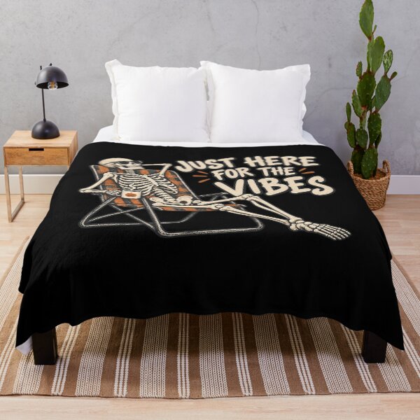 Item preview, Skeleton Just Here for the Vibes designed and sold by AMICO77.