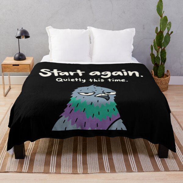 Item preview, Start Again Quietly Funny Pigeon designed and sold by MonkiFlipp.