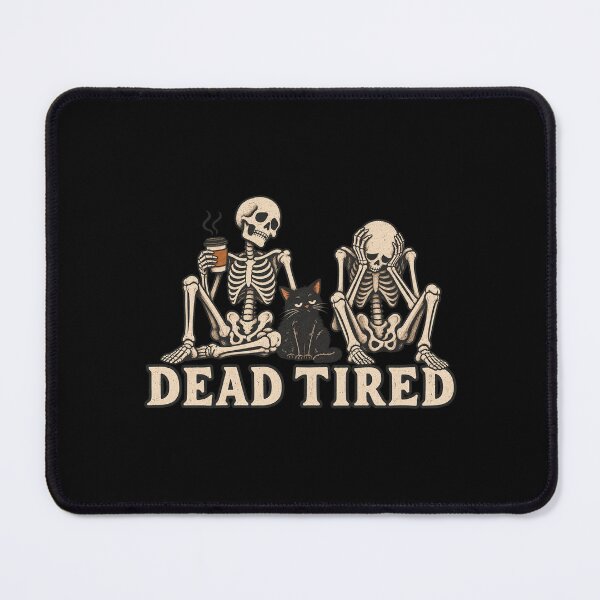 Item preview, Dead Tired Skeleton Friends and Black Cat designed and sold by AMICO77.