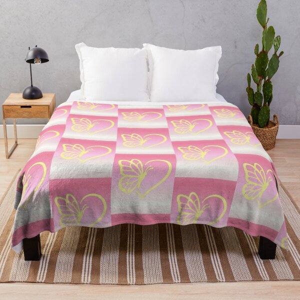 Item preview, Yellow Heart Butterfly Aesthetic - Coquette Design Tender Pastel Pink designed and sold by AstronautMerch.