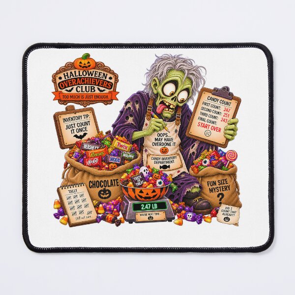 Item preview, ⚡HALLOWEEN OVERACHIEVERS CLUB - Goolie Ghoul Candy Inventory Department designed and sold by WheelieGdArt.