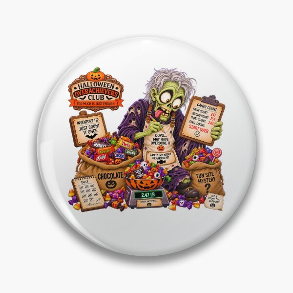 Item preview, ⚡HALLOWEEN OVERACHIEVERS CLUB -  Goolie Ghoul Candy Inventory Department designed and sold by WheelieGdArt.