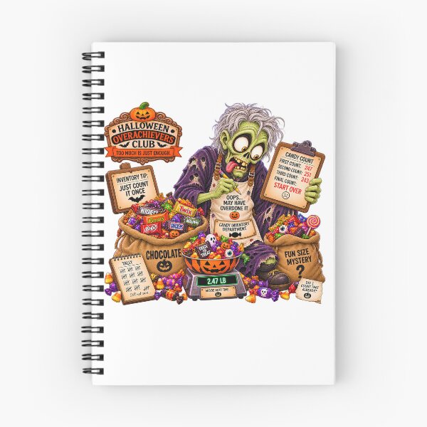 Item preview, ⚡HALLOWEEN OVERACHIEVERS CLUB -  Goolie Ghoul Candy Inventory Department designed and sold by WheelieGdArt.