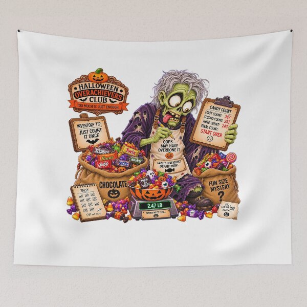 Item preview, ⚡HALLOWEEN OVERACHIEVERS CLUB -  Goolie Ghoul Candy Inventory Department designed and sold by WheelieGdArt.