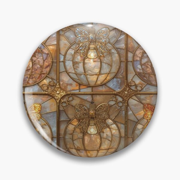Item preview, Golden Butterfly Glass Orbs Pattern designed and sold by BriSher.