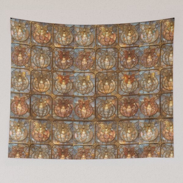 Item preview, Golden Butterfly Glass Orbs Pattern designed and sold by BriSher.