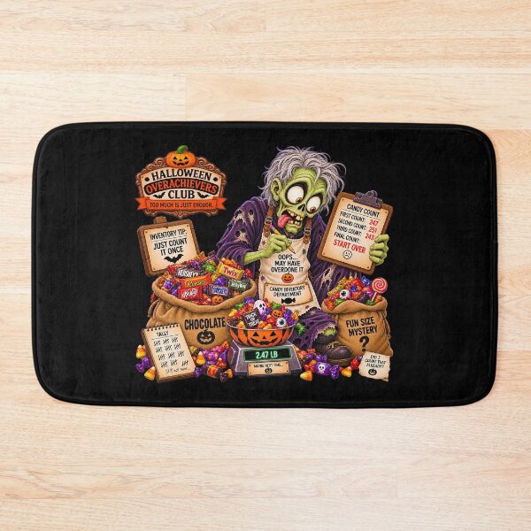 Item preview, ⚡HALLOWEEN OVERACHIEVERS CLUB -  Goolie Ghoul Candy Inventory Department - dark version designed and sold by WheelieGdArt.