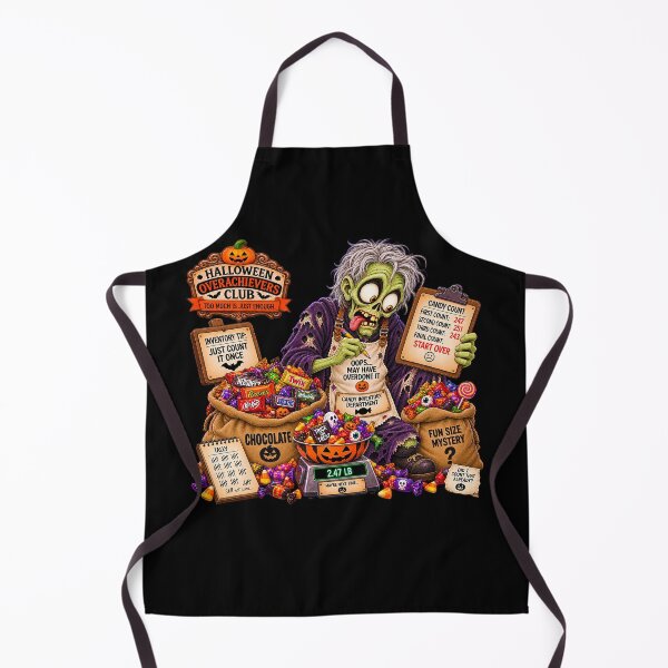 Item preview, ⚡HALLOWEEN OVERACHIEVERS CLUB -  Goolie Ghoul Candy Inventory Department - dark version designed and sold by WheelieGdArt.