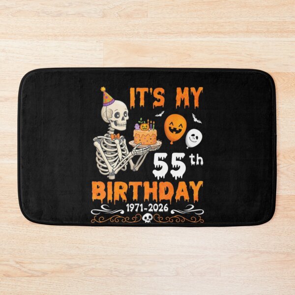 Item preview, Its My 55Th Birthday 1971 2026 Skeleton With Halloween Cake designed and sold by alvablakefg.