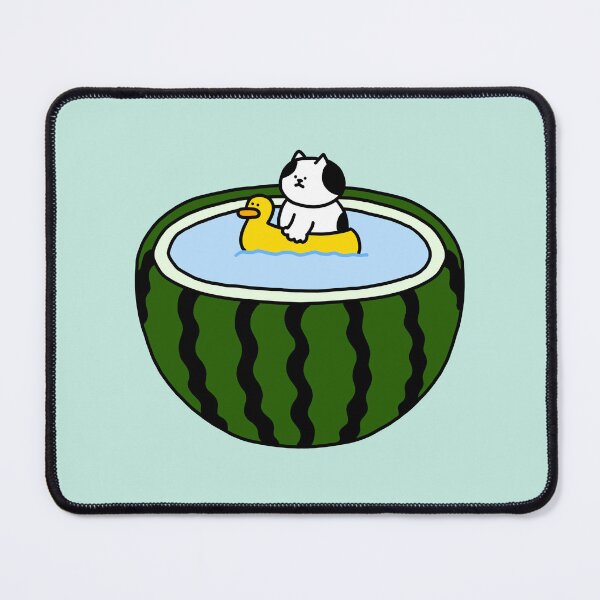 Item preview, a Cat in a watermelon pool designed and sold by superbaechoo.