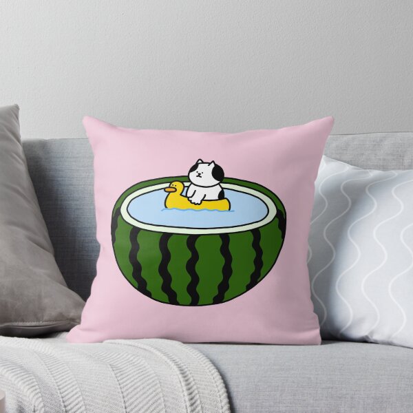 Item preview, a Cat in a watermelon pool designed and sold by superbaechoo.