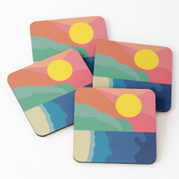 Item preview, Coastal Sunset – Colourful Ocean Sunset Landscape designed and sold by MKFDesigns.