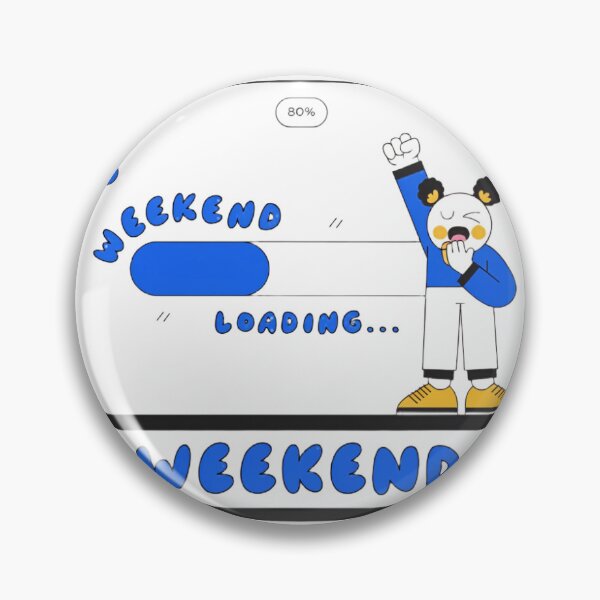 Item preview, Weekend Loading Funny Sticker  designed and sold by Orillia.