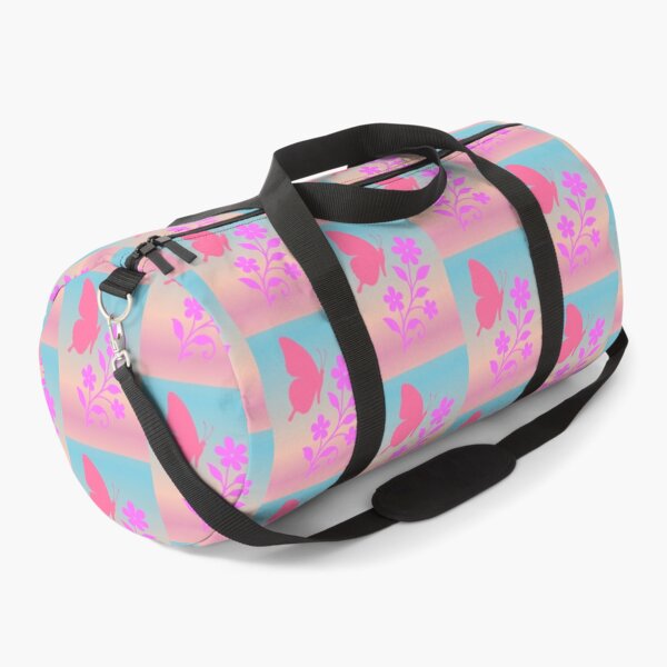 Item preview, Pink Butterfly with Violet Flowers - Spring Design Aesthetic Coquette designed and sold by AstronautMerch.