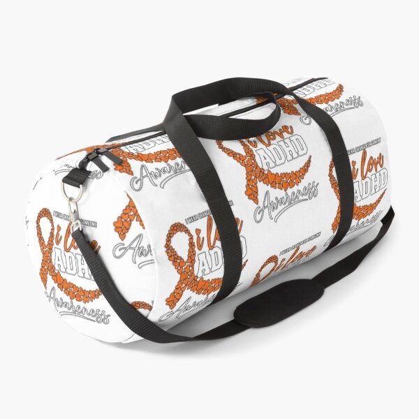 Item preview, I Love ADHD Awareness Orange Ribbon Hearts Design designed and sold by DariaOltes.
