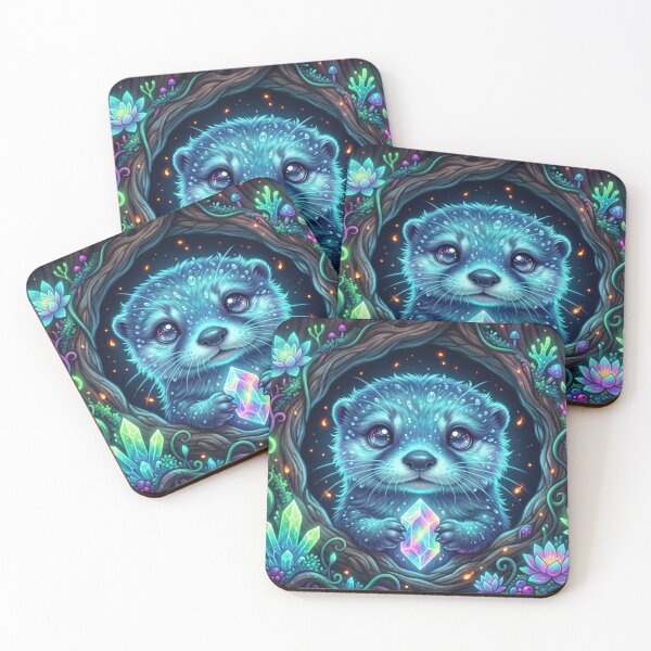 Item preview, Mystic Celestial Otter with Magic Crystal designed and sold by OlesiaCraft.