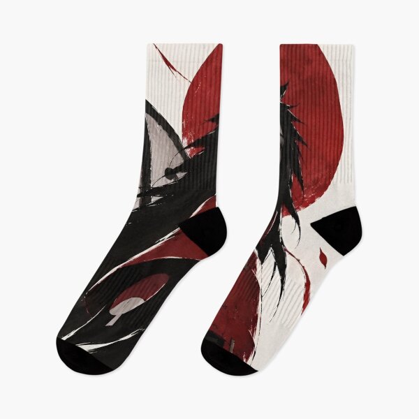Item preview, Crimson Moon Samurai – Dark Red and Black Warrior Japanese Ink Art designed and sold by Dyan4.