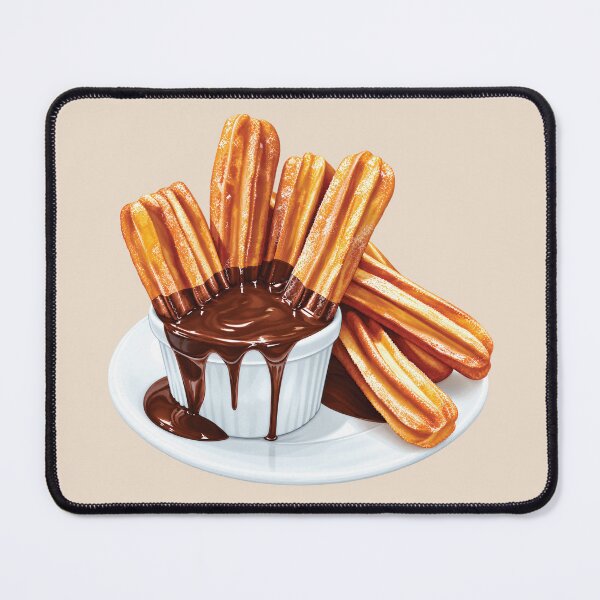 Item preview, Churros Dipped In Dark Chocolate Sauce designed and sold by Alicia Chee.