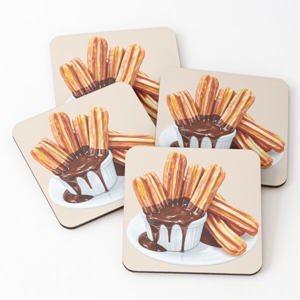 Item preview, Churros Dipped In Dark Chocolate Sauce designed and sold by Alicia Chee.