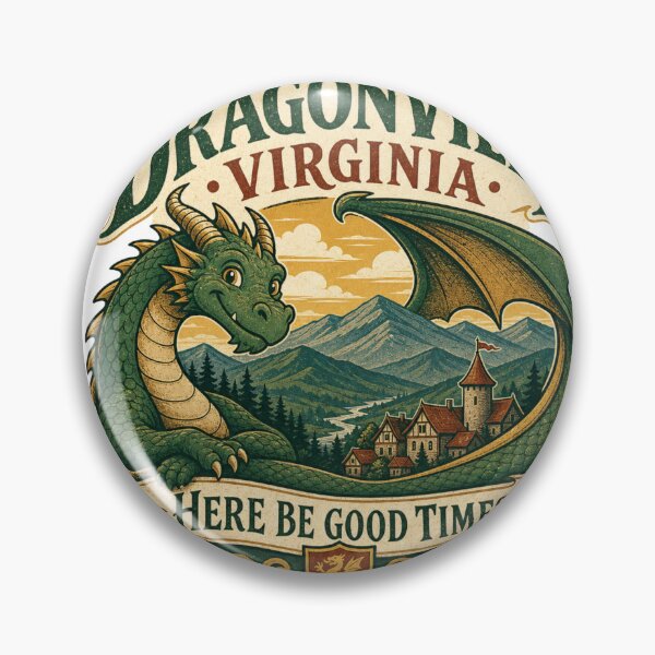Item preview, Dragonville Virginia – Here Be Good Times Design designed and sold by HROC.