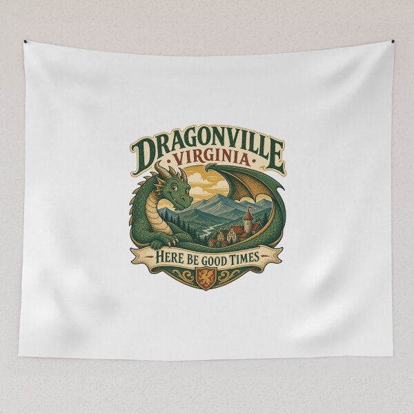 Item preview, Dragonville Virginia – Here Be Good Times Design designed and sold by HROC.