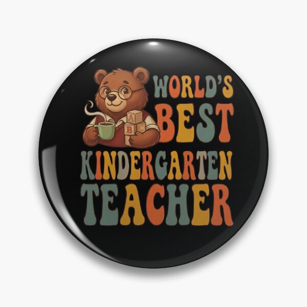 Item preview, World's Best Kindergarten Teacher Retro Groovy designed and sold by ViralVector.