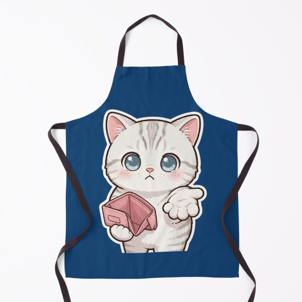 Item preview, Sad Broke Cat with Empty Wallet - Cute Funny Meme designed and sold by PetalsPaws.