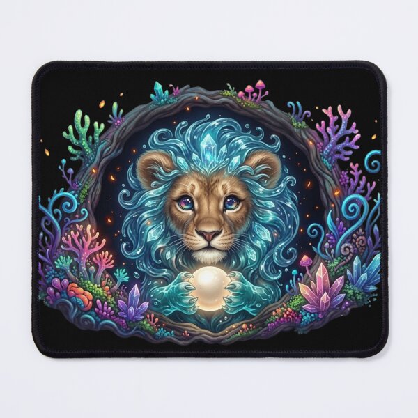 Item preview, Mystic Celestial Lion with Glowing Orb designed and sold by OlesiaCraft.