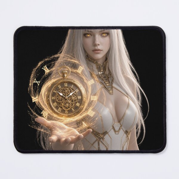 Item preview, Chrono Mage Beautiful Futuristic Cyberpunk Girl Art designed and sold by EvolutionMerch.