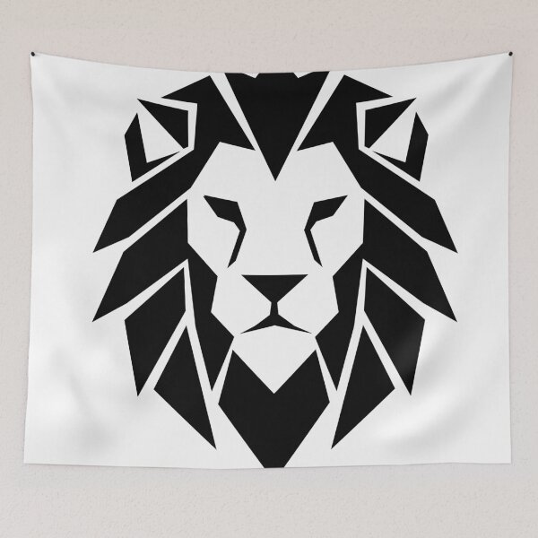 Item preview, Majestic Geometric Lion Head designed and sold by matybrak.